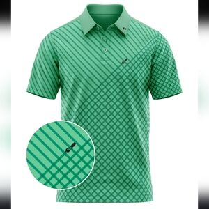 Fore Fathers Turf Dad Golf Polo Lawn Grass Green Size XXL